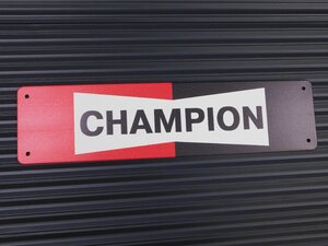 ◆送料\390◆【CHAMPION・チャンピオン】※《メタルサインボード ／ 100×400mm》　アメリカン雑貨　ブリキ看板