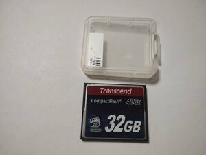 ケース付き　32GB　Transcend　CFカード フォーマット済み　メモリーカード コンパクトフラッシュ