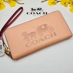 新品Coachレディース長財布人気ベージュ