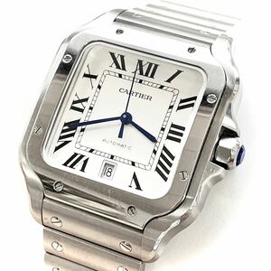 SANTOS DE CARTIER サントス ドゥ カルティエ ウォッチ LM WSSA0018 自動巻き ステンレス 23年12月購入 国際保証期間内 美品 付属品有