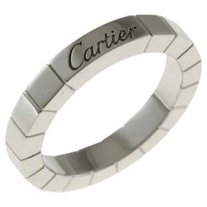 カルティエ ラニエール リング 指輪 7号 18金 K18ホワイトゴールド レディース CARTIER 中古 美品