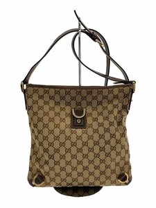 GUCCI◆GUCCI グッチ ショルダーバッグ_GGキャンバス/キャンバス/BRW