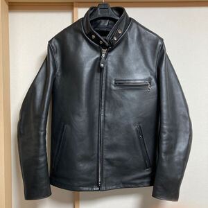 【美品】Schott ショット 641 シングルライダース レザージャケット ブラック サイズ40