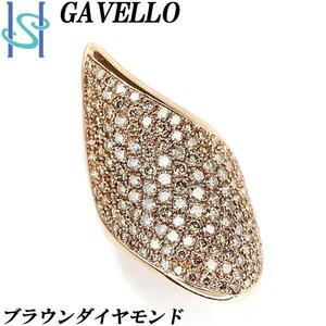 年末大感謝祭【最大40%OFF】ガヴェッロ ブラウンダイヤモンド K18 ピンクゴールド イタリアンジュエリー GAVELLO 美品 中古 SH96522