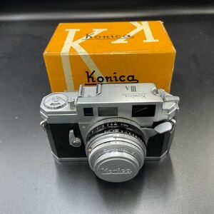 シャッターOK◎ Konica コニカ ⅢA Hexanon 1:2 f=48mm ダブルストローク レンジファインダー フィルムカメラ 箱付き