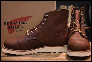 【8D 箱付 未使用 23年】レッドウィング 8088 アイアンレンジャー アンバーハーネス 茶 編み上げ レースアップ ブーツ redwing HOPESMORE