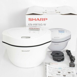 シャープ ヘルシオ ホットクック KN-HW16G-W ホワイト系 水なし自動調理鍋 HEALSIO 1.6L 電気圧力鍋 本体