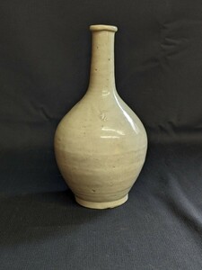 江戸期 時代 古伊万里 白磁 徳利 花瓶 花器 高さ約22.5cm