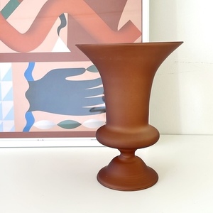 新品即決☆Brown swanky vase☆フラワーベース 花瓶 花器おしゃれ