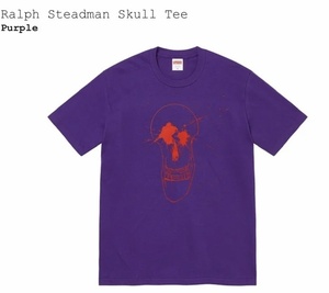 【新品　未開封未使用品】Supreme Ralph Steadman Skull Tee COLOR/STYLE：Purple SIZE：Large