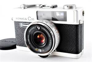 ★希少な極上品★Konica C35 38mm F2.8 コニカ★キレのある描写が魅力のコンパクトフィルムカメラ！★#559