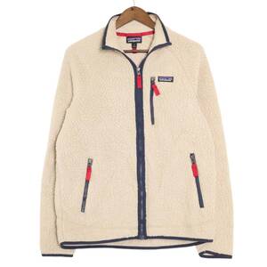 00年代 patagonia パタゴニア レトロパイル フリースジャケット アウトドア アイボリー (メンズ M) 中古 古着 A2137