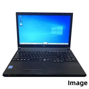 中古ノートパソコン Windows 10 Pro 64Bit 富士通 LIFEBOOK A576 Celeron 第六世代 3855U 1.6G/メモリ8GB/新品SSD 480GB/DVD-ROM/無線有