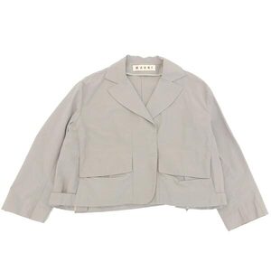 ◆美品◆ マルニ MARNI ワイドシルエット ショート ジャケット レディース グレー系 size42 [Y03047]