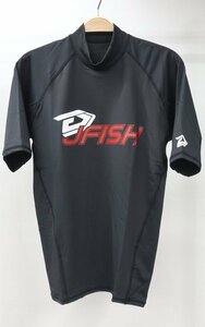 エボリューション ラッシュガード サイズ/XL ブラック×レッド メンズ 半袖 ジェイフィッシュ J－FISH JRG４２１２