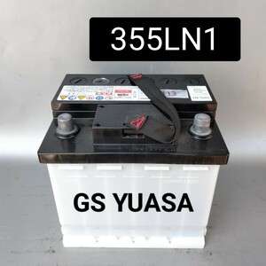 【中古413 送料込み】GSユアサ/355LN1サイズ/バッテリー/沖縄、離島エリア不可/プリウスHV/50系52系など/欧州規格/L1/GS YUASA