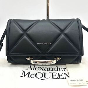 使用感少 極美品 アレキサンダーマックイーン Alexander Mc QUEEN ストーリー ショルダーバッグ 黒 キルティング クラッチバッグ レザー 