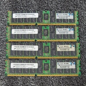 Micron DDR3L-1333MHz 64GB (16GB×4枚キット) MT36KSF2G72PZ-1G4D1FF ECC Registered 動作確認済み デスクトップ サーバー用 PCメモリ 