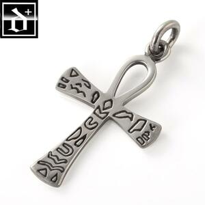 古代 エジプト アンク デザイン ネックレス クロス 十字架 シルバー925 ヒエログリフ(チェーン付き)