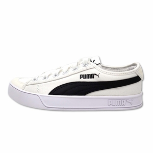 未使用品 プーマ PUMA スマッシュ SMASH V2 VULC CV 365968 02 WHITE/BLACK 22.0cm レディース