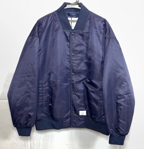 WTAPS ダブルタップス 21AW TEAM JACKET NYLON TWILL サイズ:02 212TQDT-JKM01 ナイロンジャケット メンズ ☆良品☆[661-0118-E4]