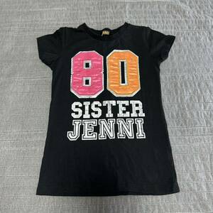 2回着用　JENNI danceメタリックロゴプリ・ラインストーン半袖Tシャツ140 女の子　子供服　キッズ　アースマジック ダンス　スポーツ