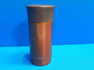 s407kd　サーモス　ステンレスボトル　JMK-351(DL)　茶色系　THERMOS　0.35L　水筒　中古　(0718)