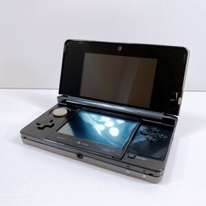 194【中古】Nintendo 3DS 本体 CTR-001 コスモブラック ニンテンドー3DS タッチペン付き 任天堂 ゲーム 動作確認 初期化済み 現状品