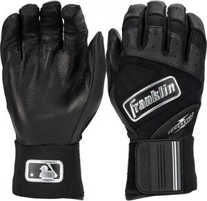 ★USサイズ L（日本XLサイズ）★ フランクリン 野球 オーダー バッティング 手袋 Franklin Adult Infinite Batting Gloves ブラック