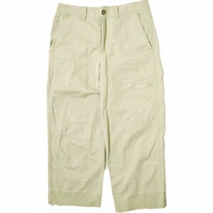 POLO RALPH LAUREN ポロ・ラルフローレン BOY CROP CHINO リペア＆ペイント加工 クロップドチノパンツ 211822712001 0 ベージュ g16581