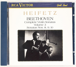 ベートーヴェン：ヴァイオリン・ソナタ第8番、9番「クロイツェル」、10番　ハイフェッツ/ベイ/スミス　独盤