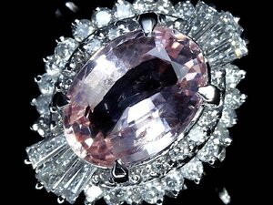 GI13728T【1円～】新品【RK宝石】希少宝石 極上パパラチャサファイア 特大2.23ct 極上ダイヤモンド 総計0.6ct Pt900 超高級リング ダイヤ