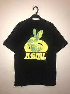 xgirl x-girl エックスガール Tシャツ ブラック 黒 ウサギ ラビット Mサイズ