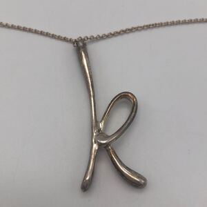 TIFFANY&Co. ティファニー シルバー925 イニシャルK ネックレス アクセサリー P3672