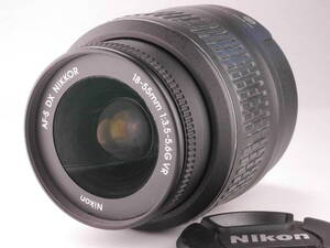 ★良品★ NIKON ニコン AF-S DX NIKKOR 18-55mm F3.5-5.6 G VR FRキャップR2339#162#0005