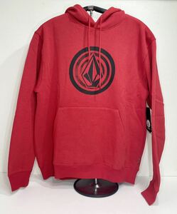 VOLCOM ボルコム A4142105RNR メンズL パーカー Hoodie カンガルーポケット フード フリース レッド 赤色 ヴォルコム 新品 即決 送料無料