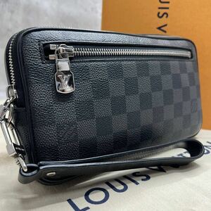 【現行モデル 極美品】ルイヴィトン LOUIS VUITTON アルファ クラッチバッグ セカンドバッグ ダミエグラフィット レザー メンズ ビジネス