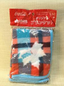 オリジナルブランケット チェック柄 【LOGOS/ロゴス】 ★非売品★ 【CocaCola/コカコーラ】 ひざ掛け,ひざかけ 防寒