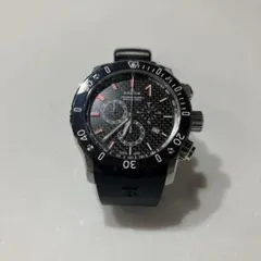 EDOX クロノグラフ 時計 黒　限界値下げ！