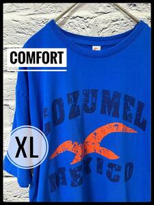 【 Cozumel 】 メンズ XL Tシャツ 青 ブルー US古着 アメカジ US アメリカ古着 ヴィンテージ ビッグTシャツ 大きいサイズ 海外輸入