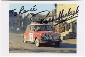 MINI COOPER Paddy HOPKIRK ミニ・クーパー パディ・ホプカーク 直筆 サイン