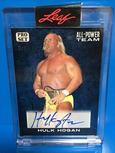 稀少!!! トレーディングカード Leaf【ハルク・ホーガン Hulk Hogan 「2022 Leaf Pro Set All Power Team」 直筆サインカード (2/6)】