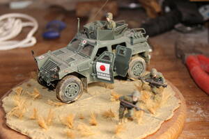 タミヤ　1/35 軽装甲機動車ジオラマ（ジャンク品）