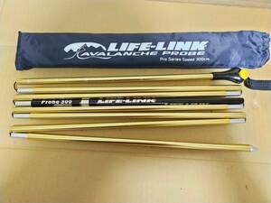 良品 送料無料　LIFE-LINK 300cm　プローブ　ゾンデ　バックカントリー　山スキー　ツアー　ビーコン　シャベル