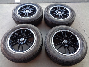 【バリ山スタッドレスSET】クロススピード6　17インチタイヤホイール【4本セット】225/65R17　ハリアー　RAV4　エクストレイル　CX-5