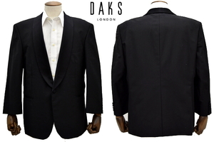 L-1256★DAKS LONDON ダックス ロンドン★秋冬 正規品 ブラック黒色 結婚式 パーティー フォーマル ジャケット ブレザー BE4 胸囲96cm