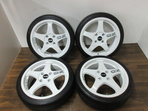 【送料無料・税込み】希少サイズ！ OZ Racing クロノ 17in6.5J+40 4穴PCD114.3 ZEETEX HP2000 vfm 195/40R17 コルトラリーアート