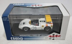 ■ EBBRO 1/43 NISSAN R381 1968 GP PEPSI #20(ホワイト×イエロー) 「RACING CAR COLLECTION」 エブロ　 ニッサン　 ミニカー