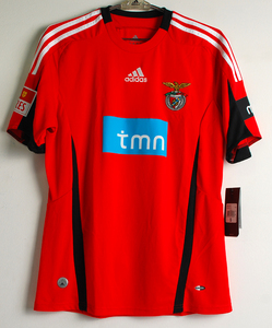 08-09ベンフィカ BENFICA (H)＃10 パブロ・アイマール AIMAR 半袖 adidas正規 リーグ用 S or M