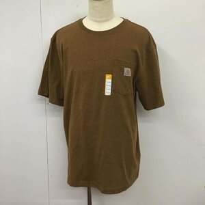 Carhartt L カーハート Tシャツ 半袖 K87-M Tシャツ 半袖カットソー クルーネックカットソー T Shirt 茶 / ブラウン / 10112529